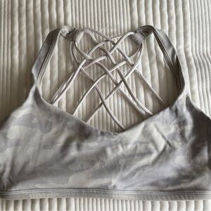 lululemon athletica Camouflage Gray Sports Bra